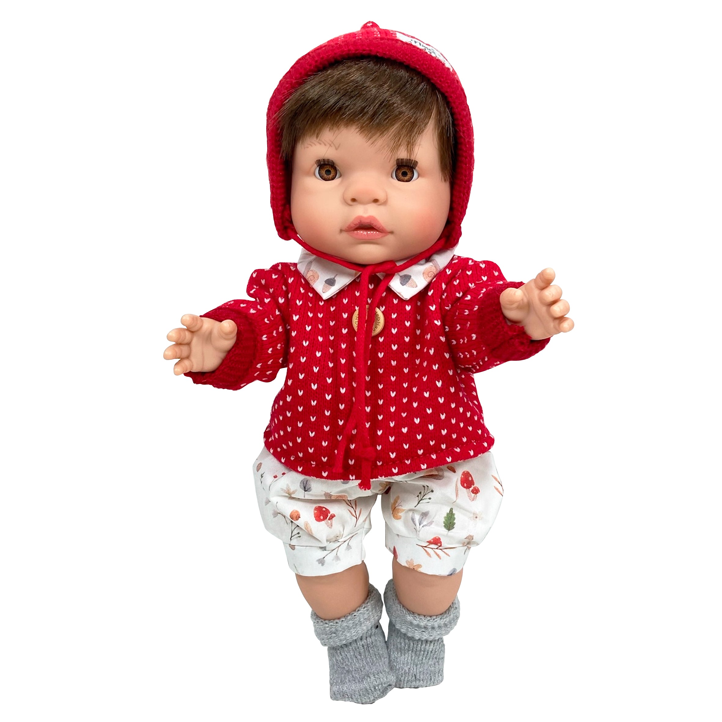 Handmade Collectible Joy Collection Baby Doll Brunette Boy by Nines D&