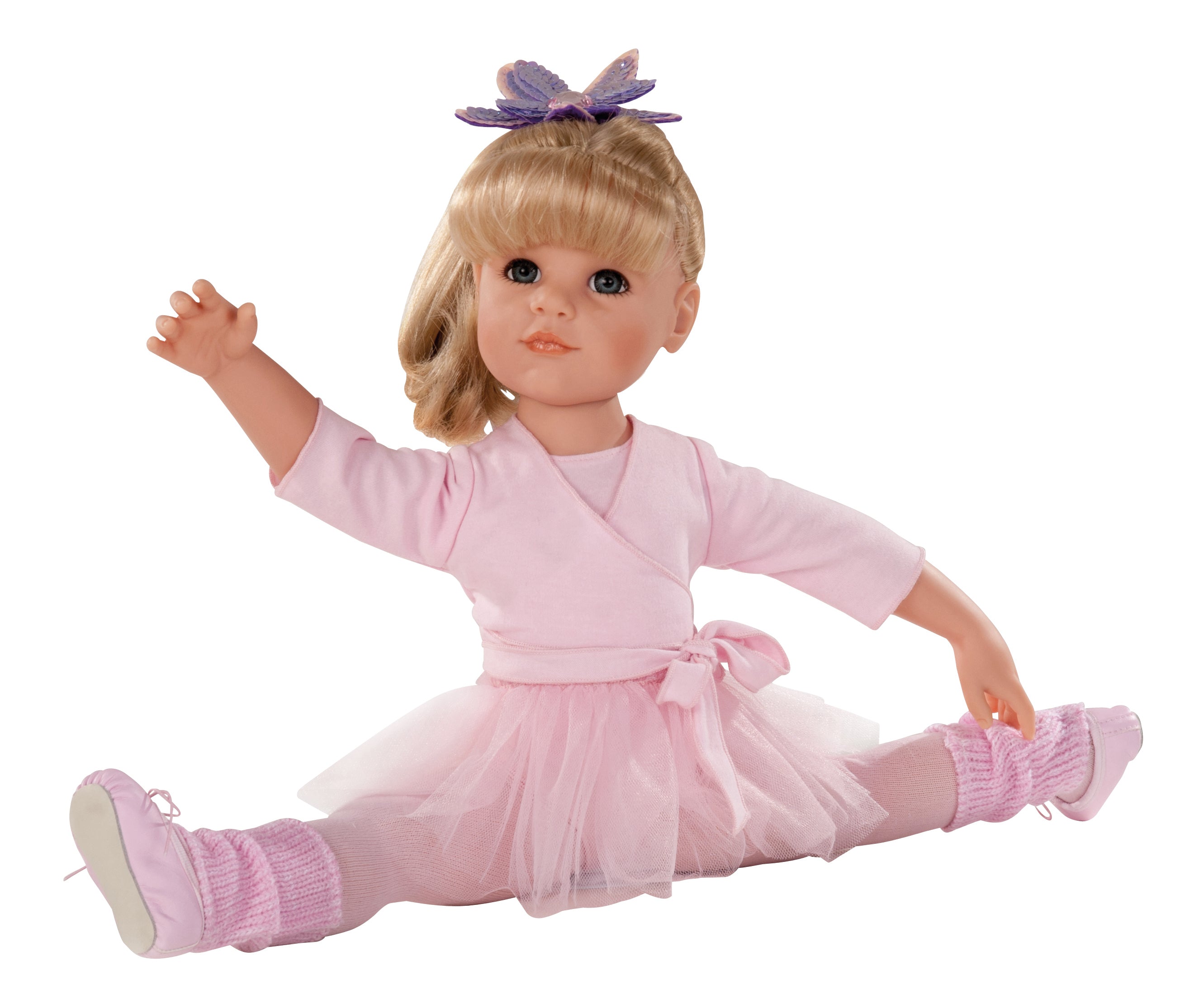 Götz Handcrafted Doll - Girl Hannah at the ballet with Blond Hair