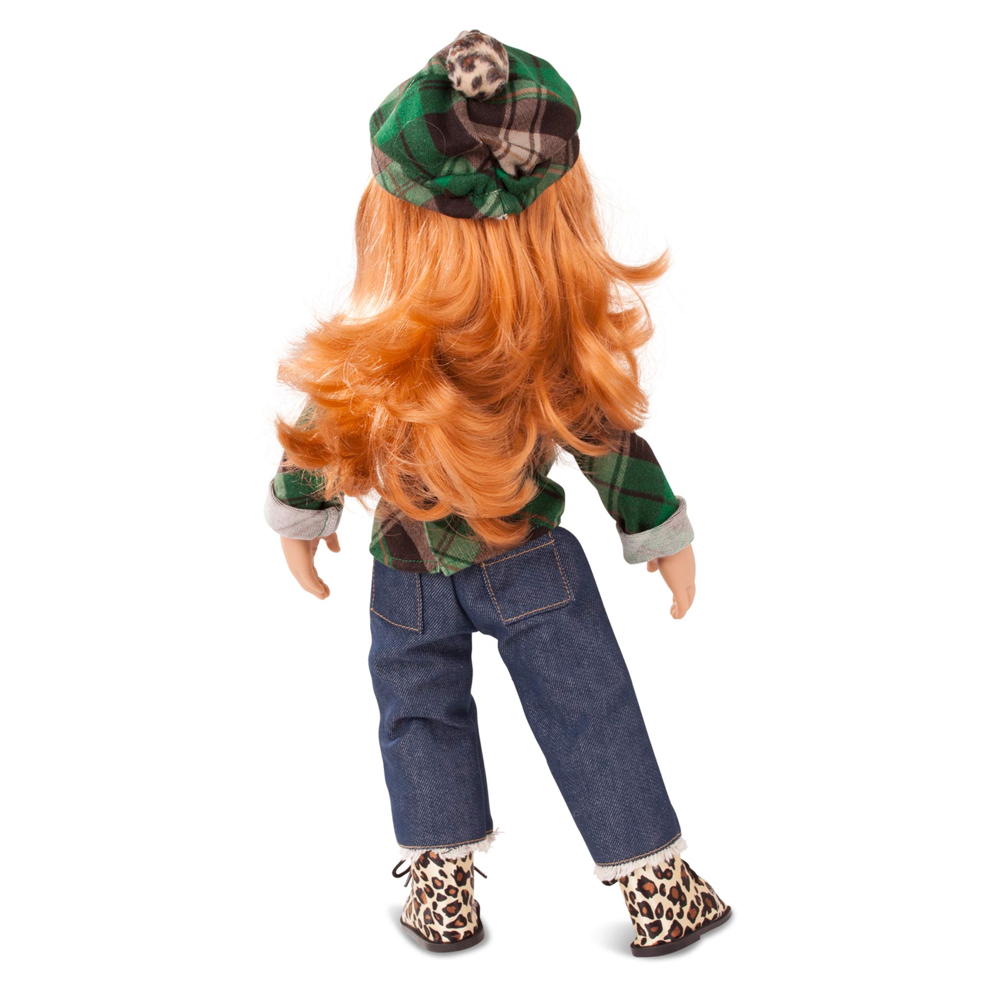 Hannah and her dog (In Leopard print) - Dolls and Accessories