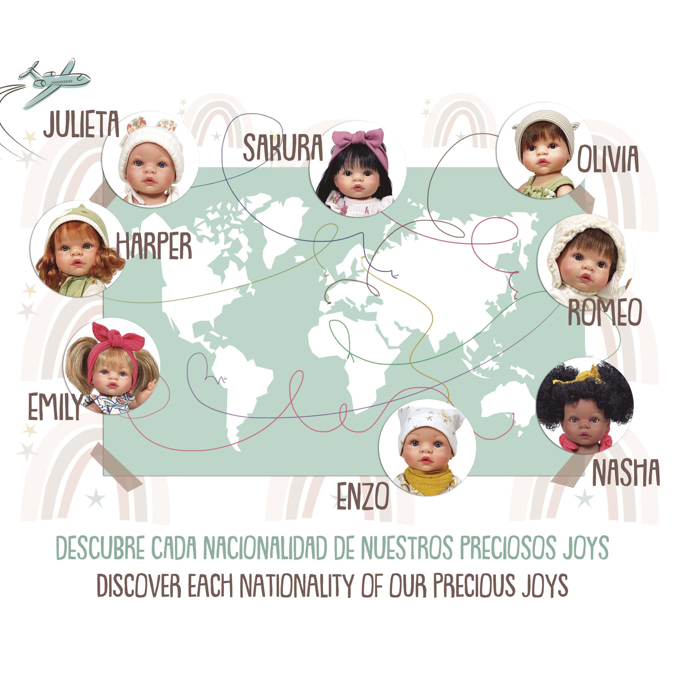 Handmade Collectible Joy Collection Sakura Baby Doll by Nines D&