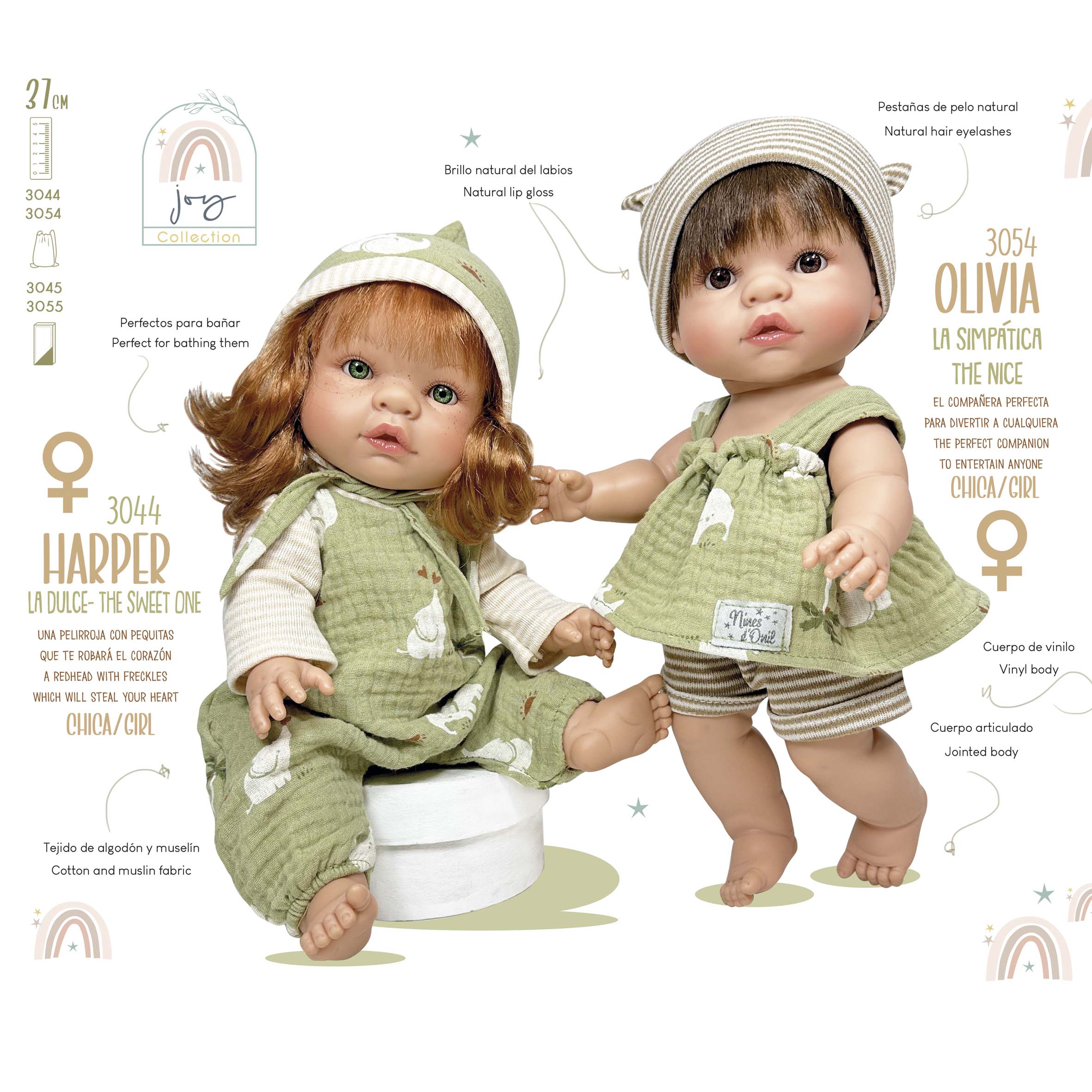 Handmade Collectible Joy Collection Harper Baby Doll (3044) by Nines D&