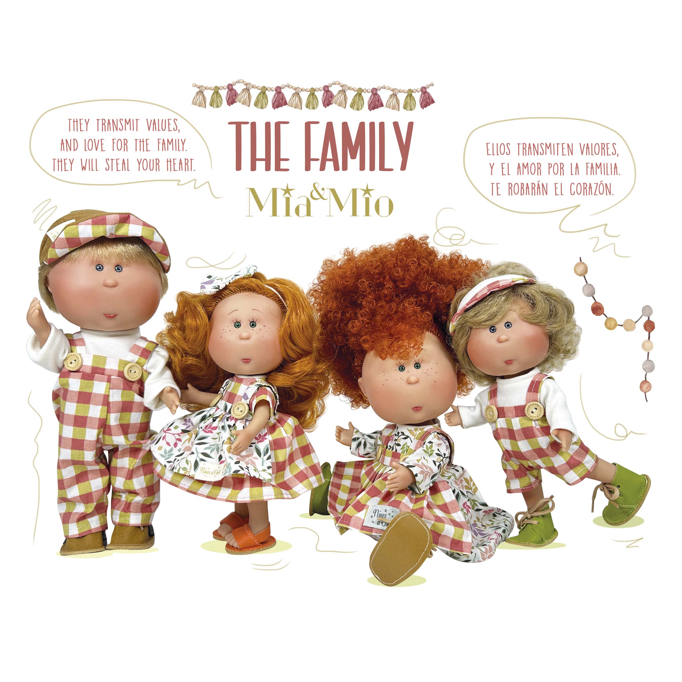 Handcrafted Collectible Little Mio Family Doll (3164) by Nines D&