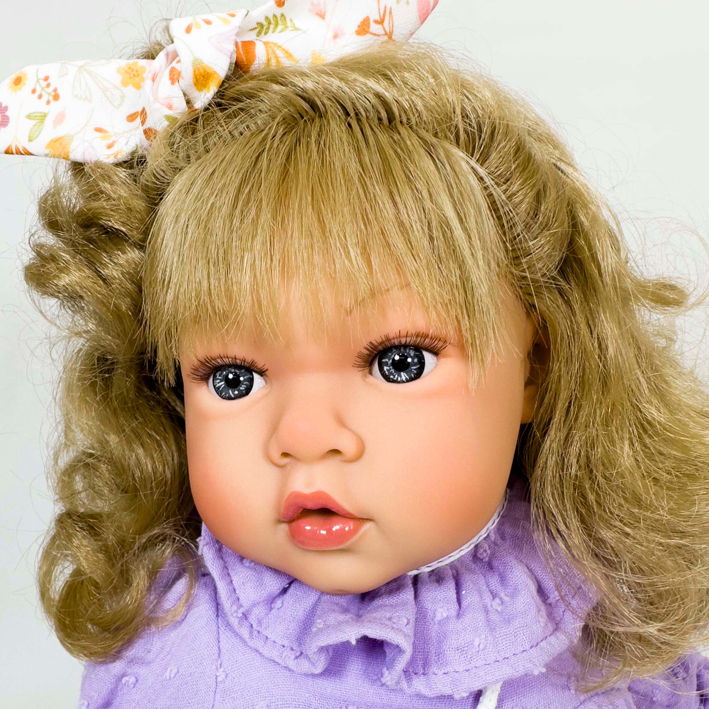 Handcrafted Susette Plumeti Blonde Toddler Doll by Nines D&