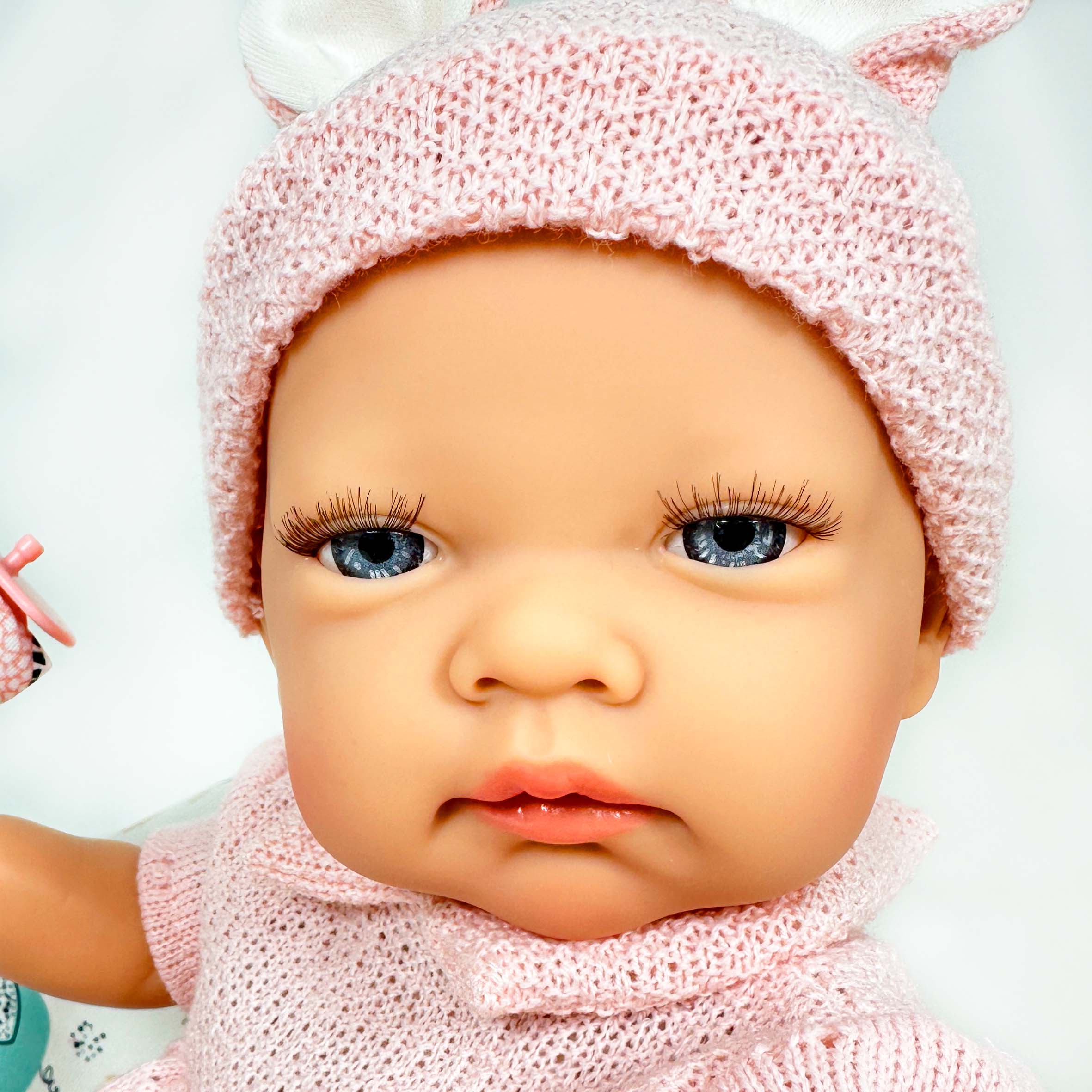 Handcrafted Rubi Wool Pink Baby Doll by Nines D&