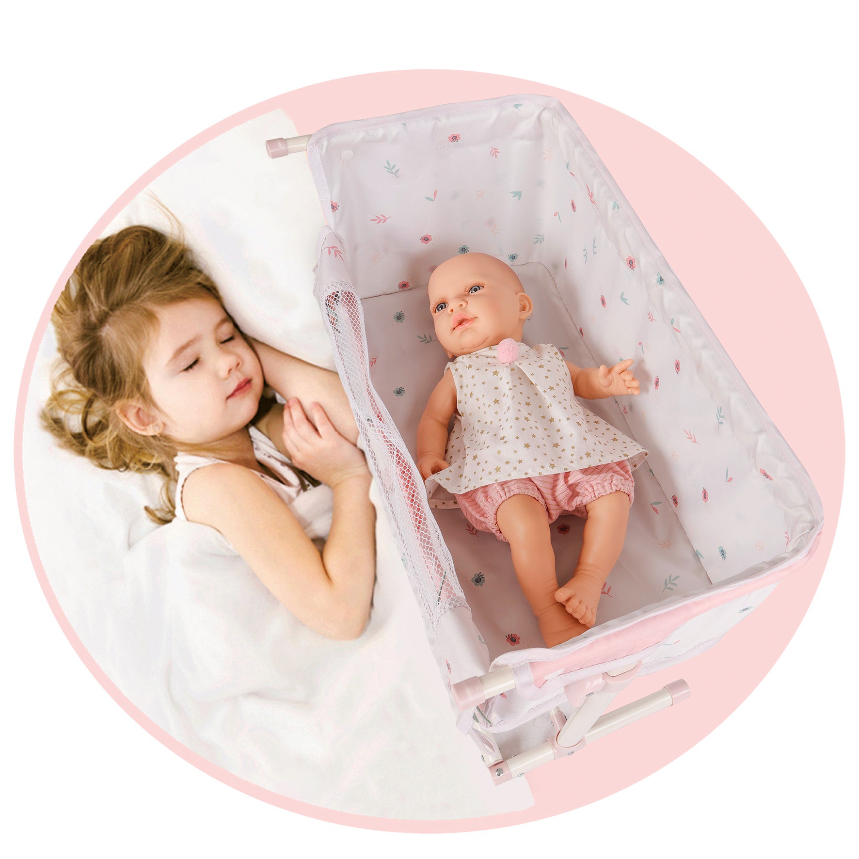 DeCuevas Toys Koala Adjustable Sleep With Me Co-Sleeper Doll Cot