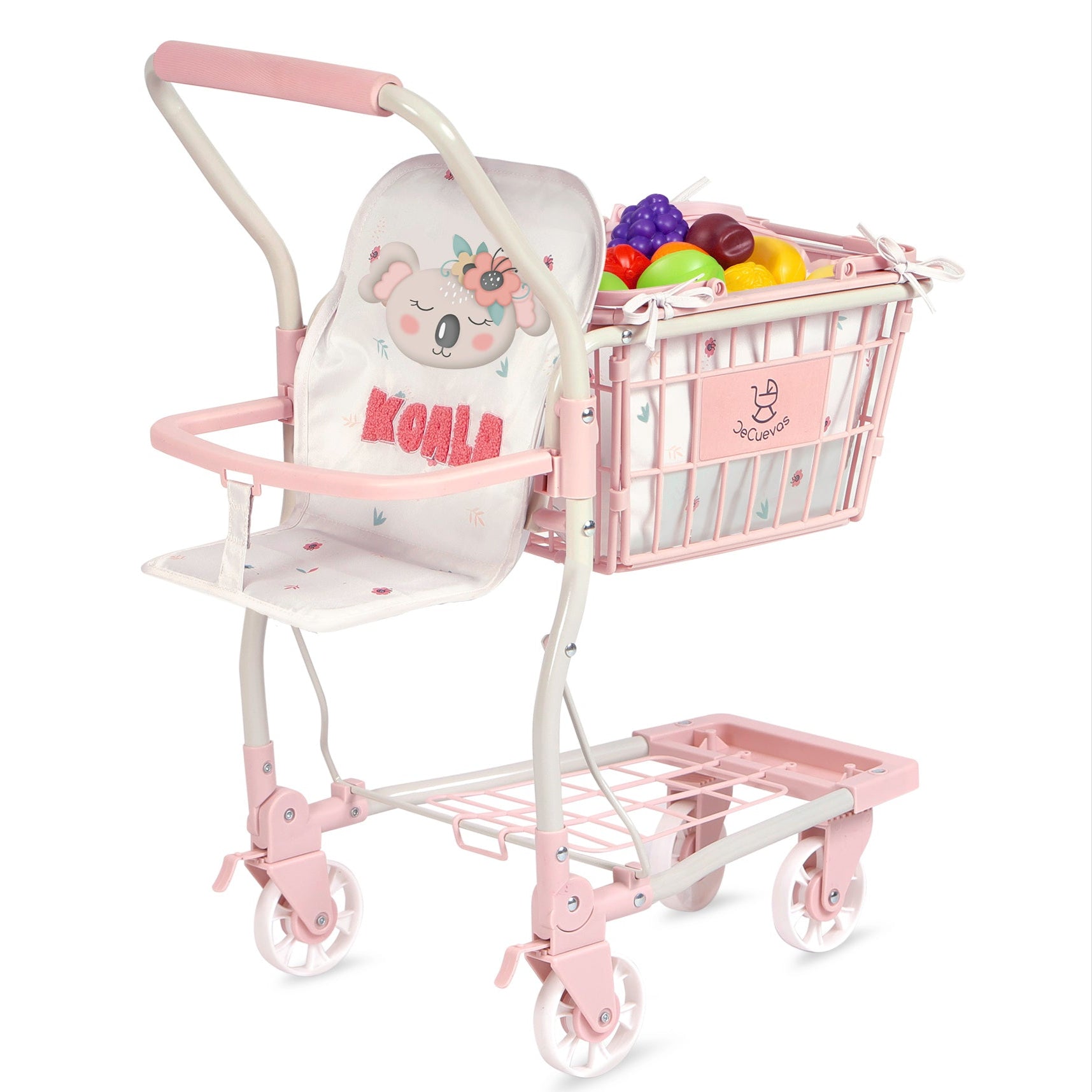 DeCuevas Toys Koala Supermarket Trolley with Accessories and Baby Carrier