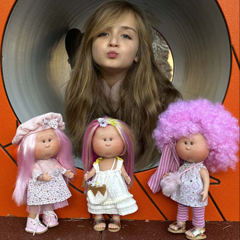 Handcrafted Collectible Little Mia Peppa Doll by Nines D&