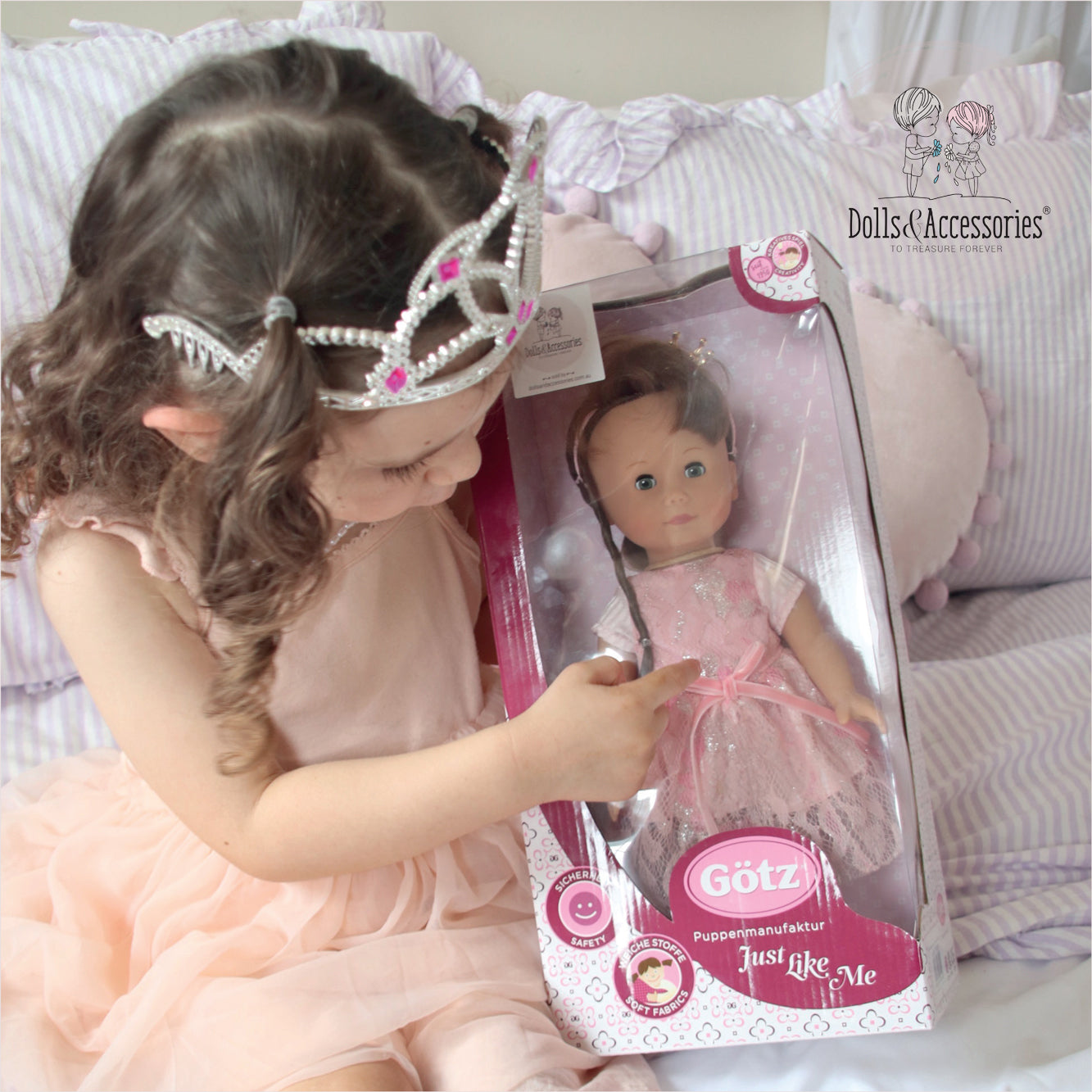 Götz Just Like Me Girl Doll Chloe - Princess