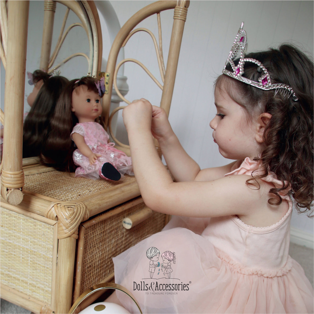 Götz Just Like Me Girl Doll Chole - Riding fun with her Pony (Horse) White Lightning