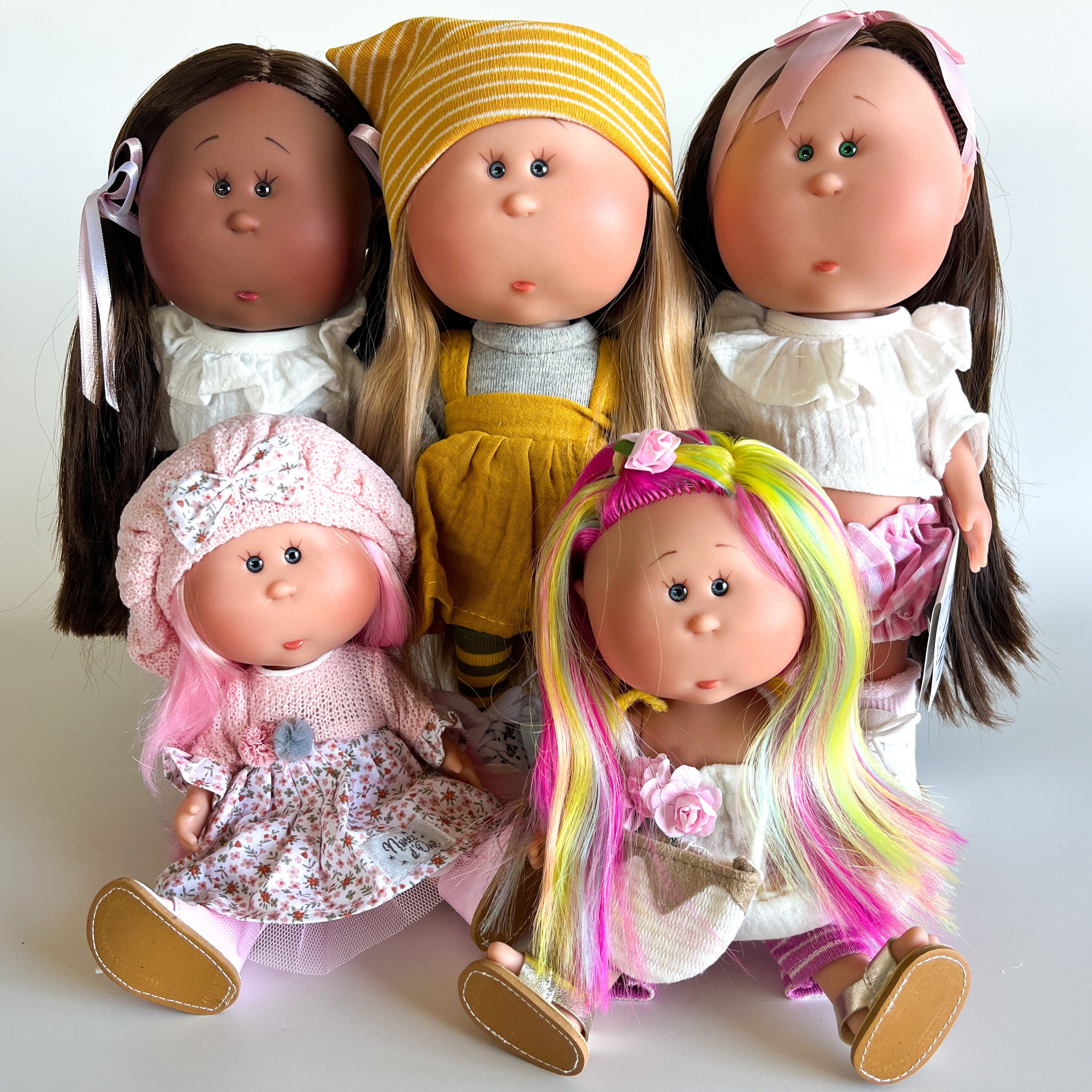 Handcrafted Collectible Little Mia Flower Girl Doll by Nines D&