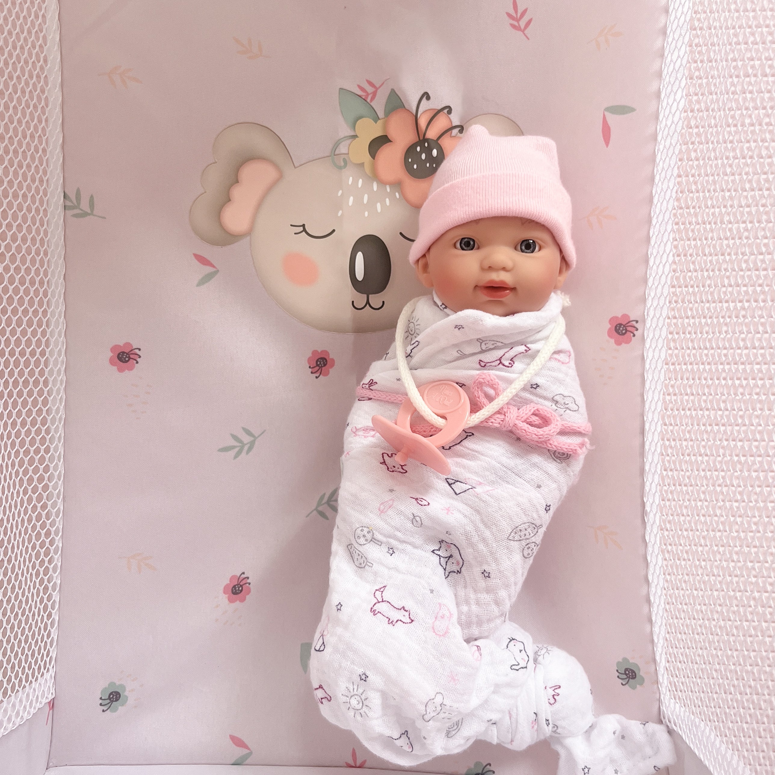 DeCuevas Toys Koala Travel Cot for Dolls