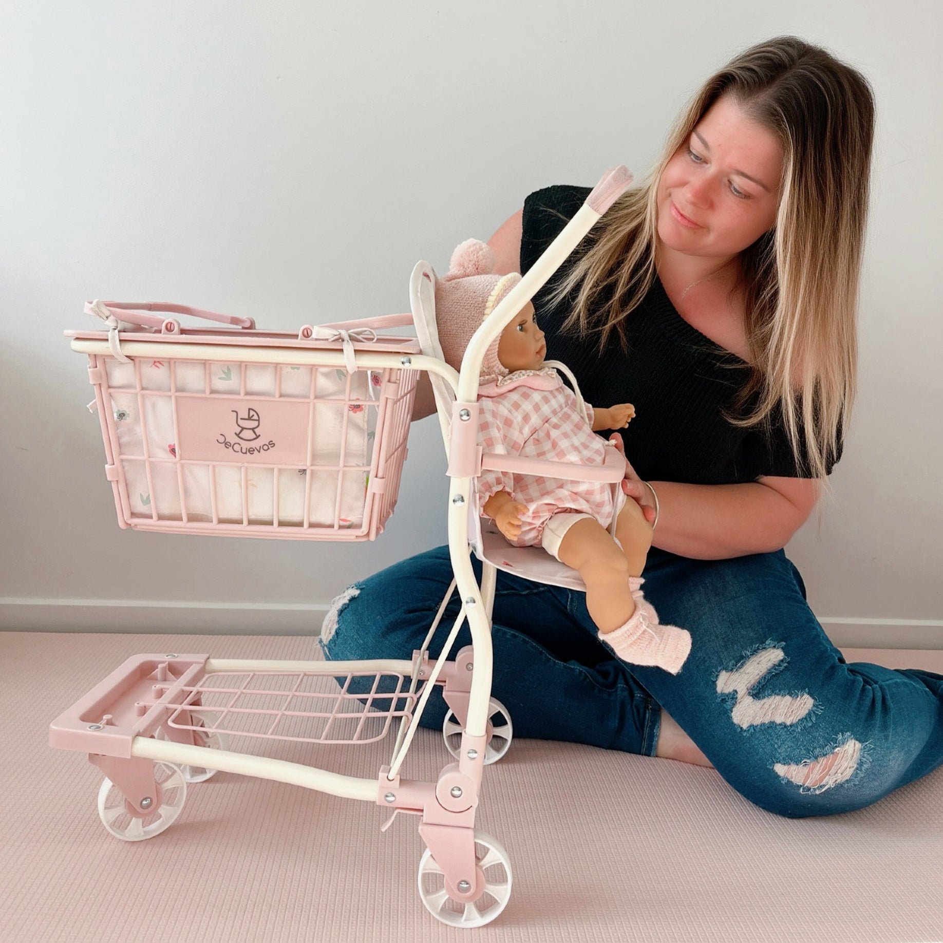DeCuevas Toys Koala Supermarket Trolley with Accessories and Baby Carrier