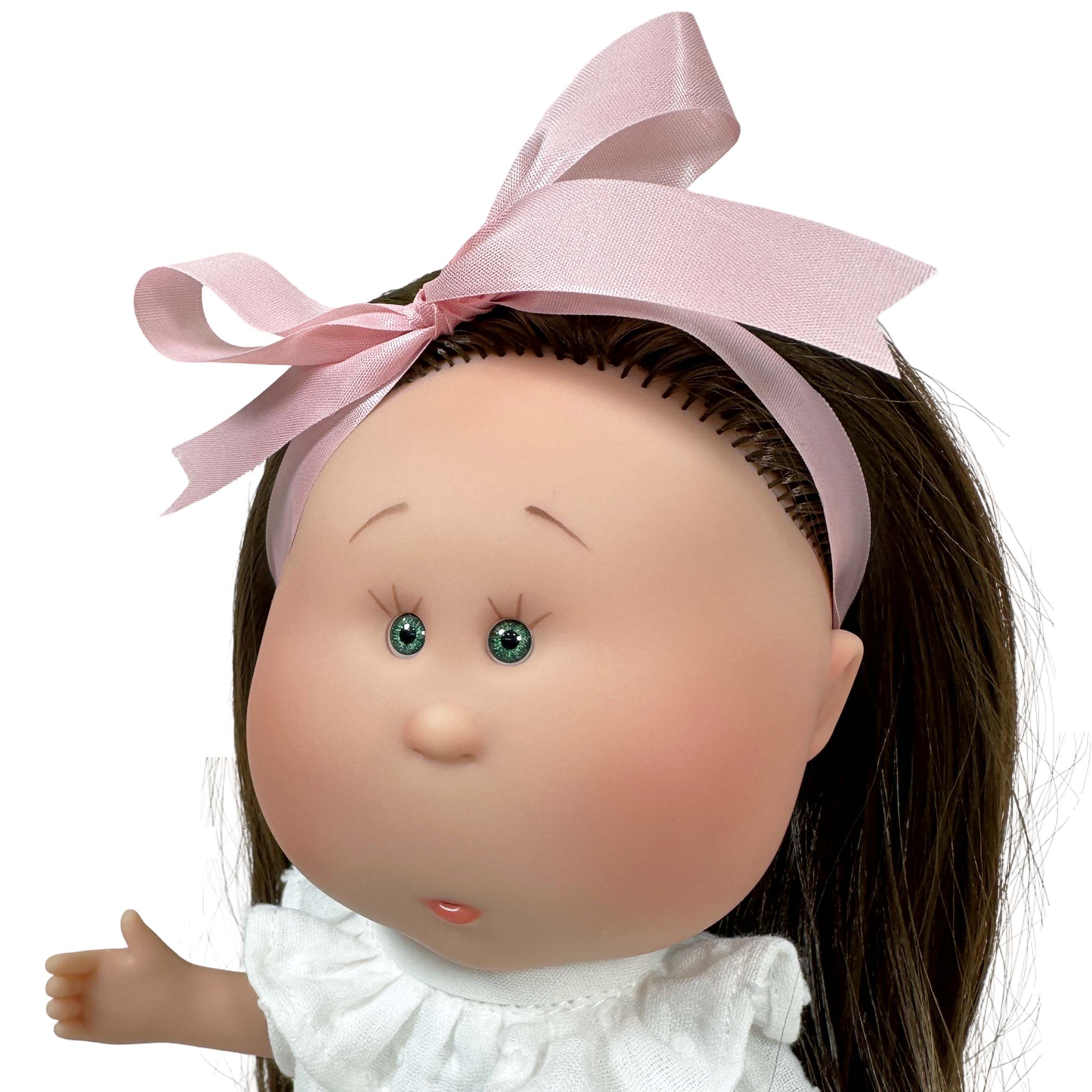 Handcrafted Collectible Mia Pink Vichy Doll by Nines D&