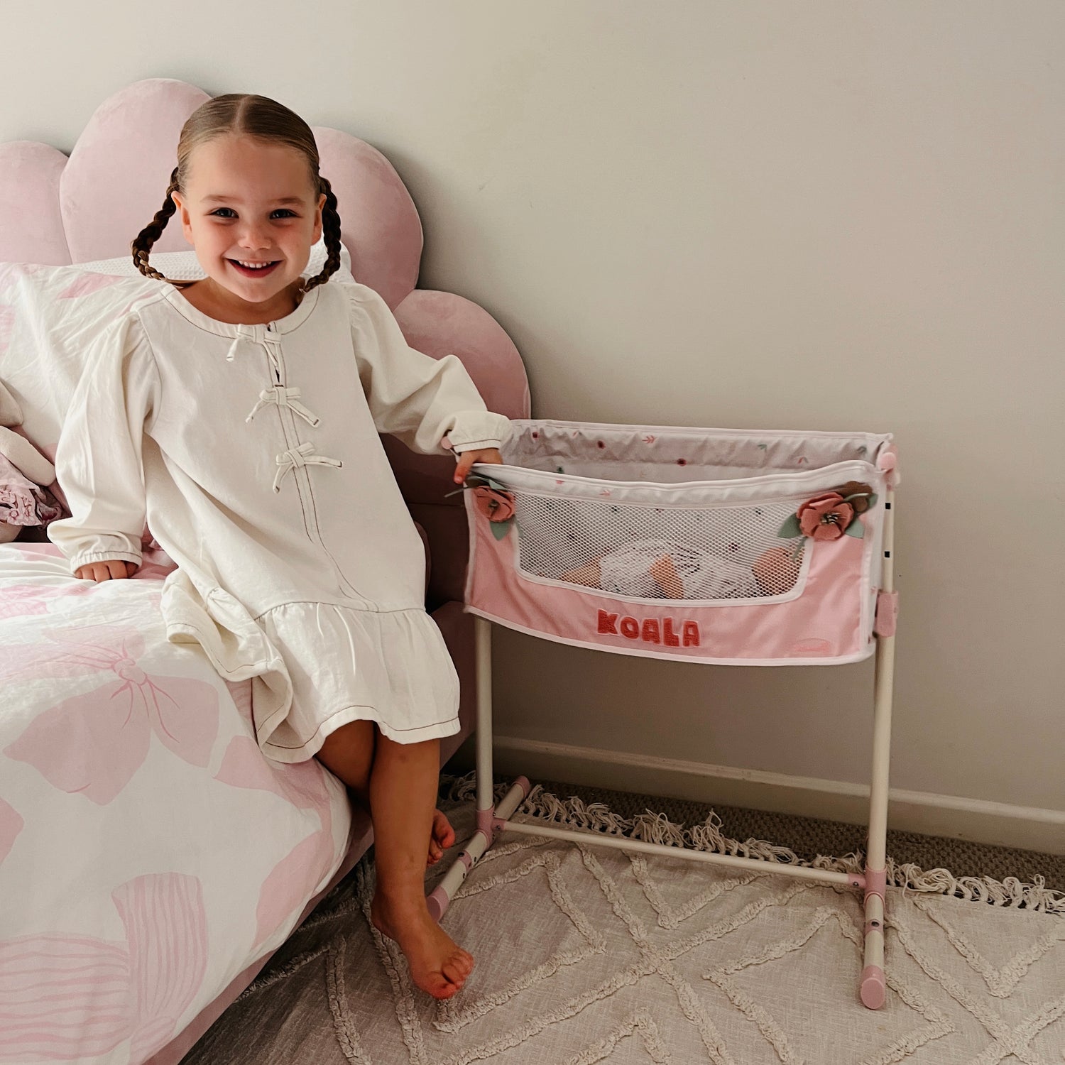 DeCuevas Toys Koala Adjustable Sleep With Me Co-Sleeper Doll Cot