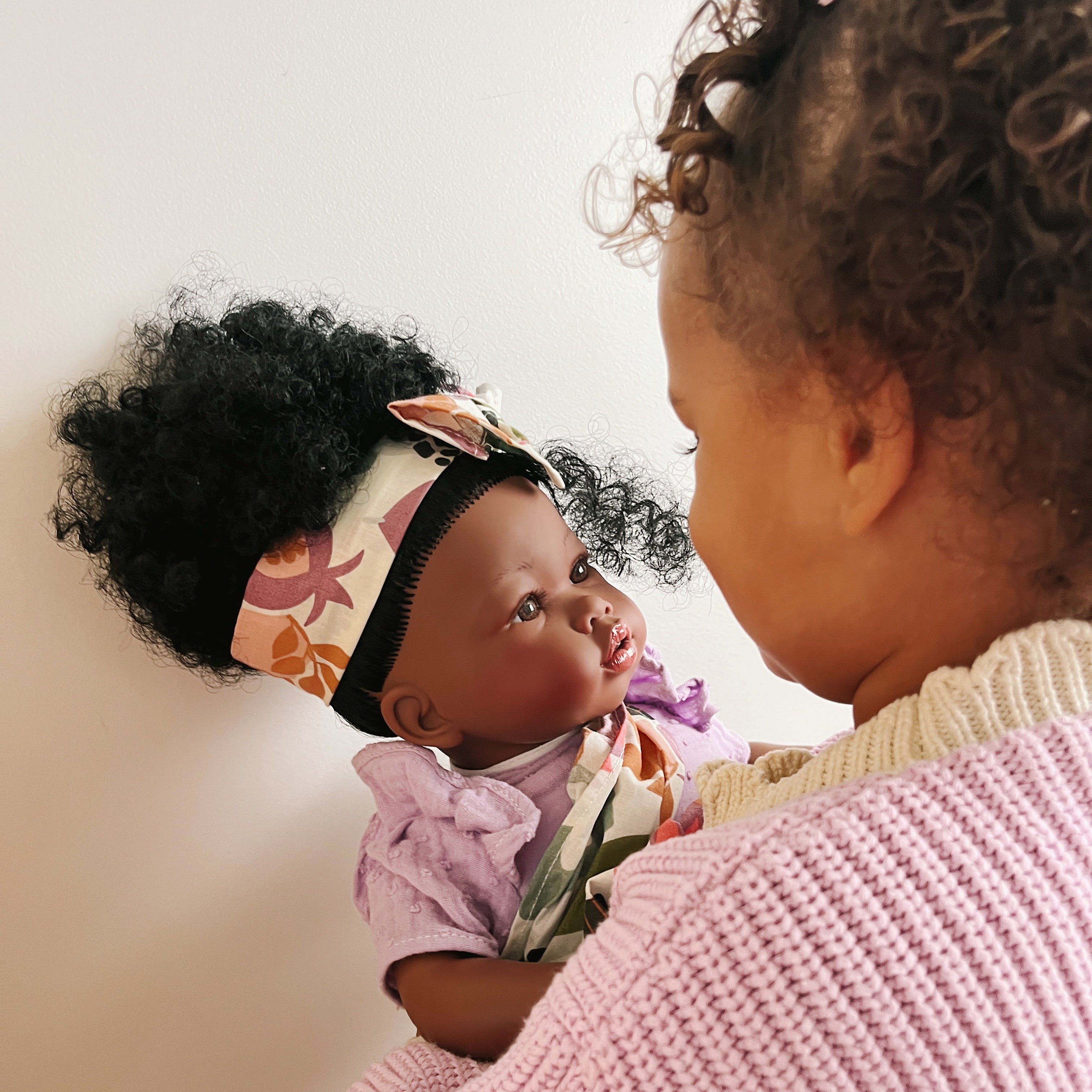 Handcrafted Alika Doll with Baby (3720) by Nines d&