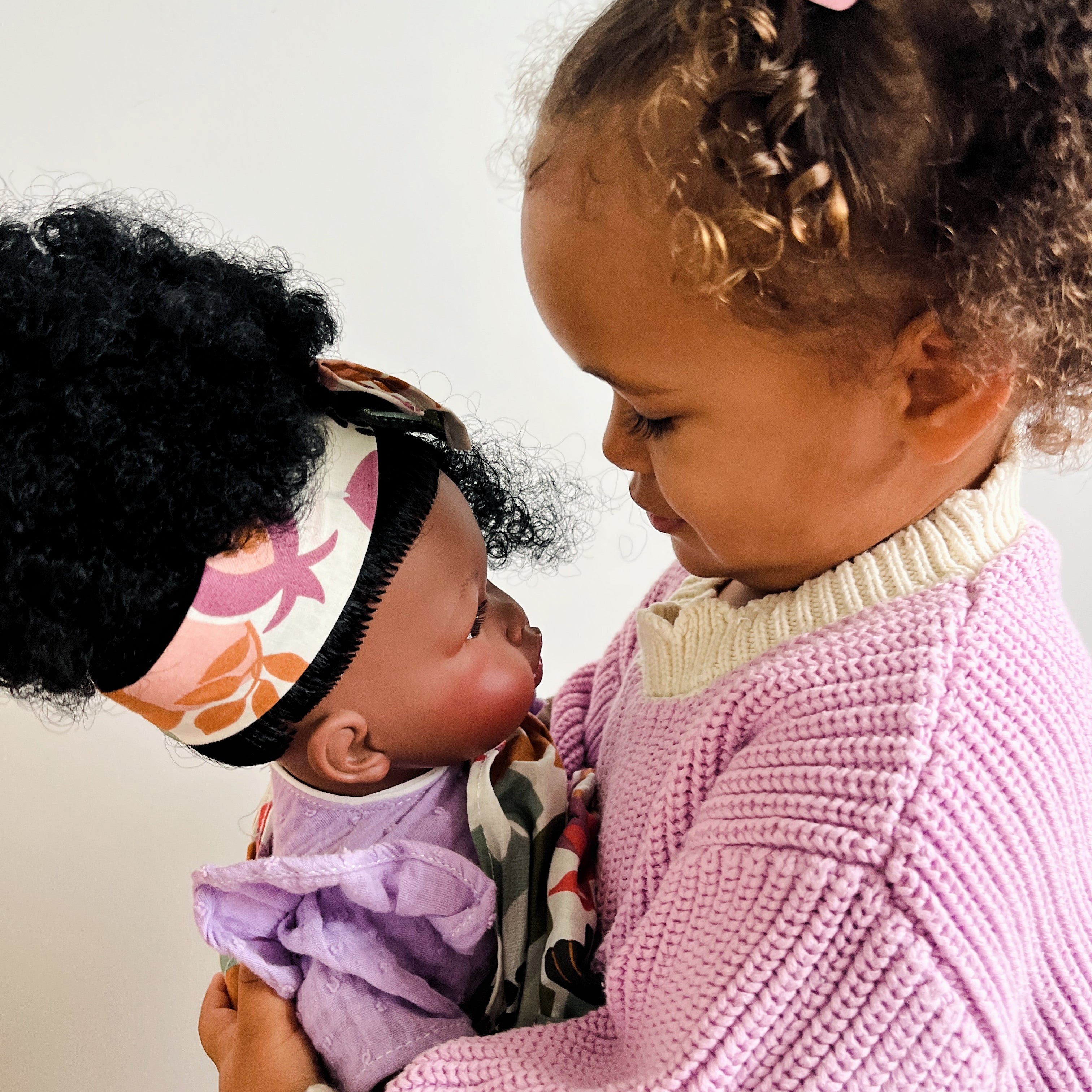 Handcrafted Alika Doll with Baby (3720) by Nines d&