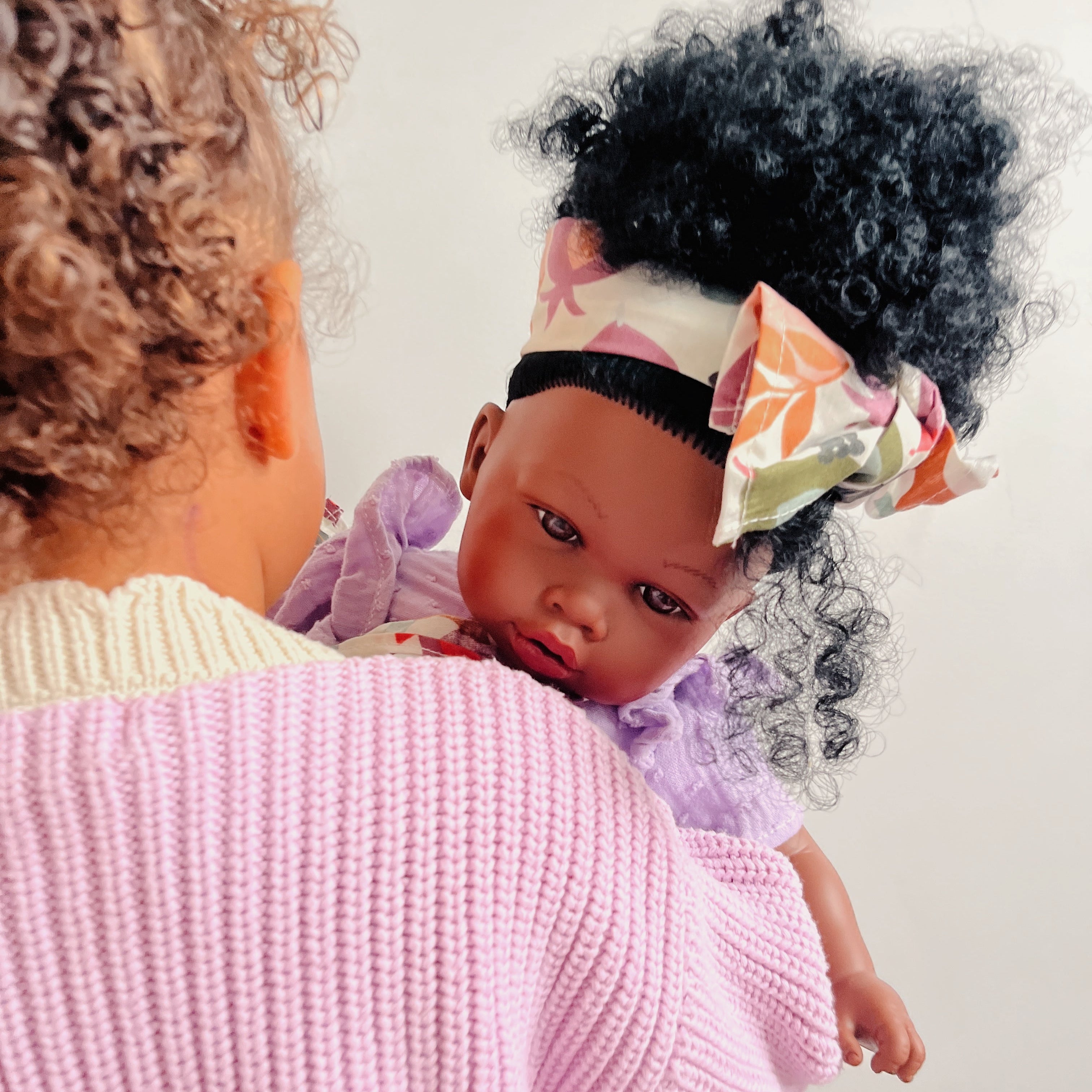 Handcrafted Alika Doll with Baby (3720) by Nines d&