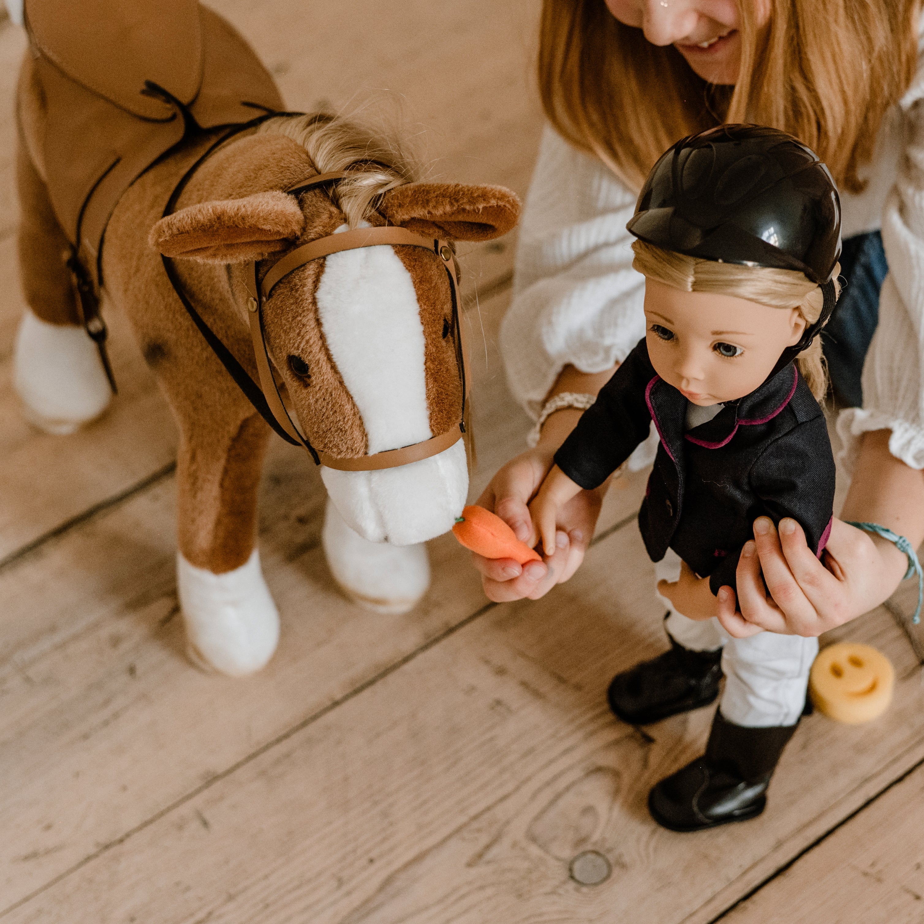 Götz Handcrafted Doll - Happy Kidz Girl Anna - Pony (Horse) Equestrian