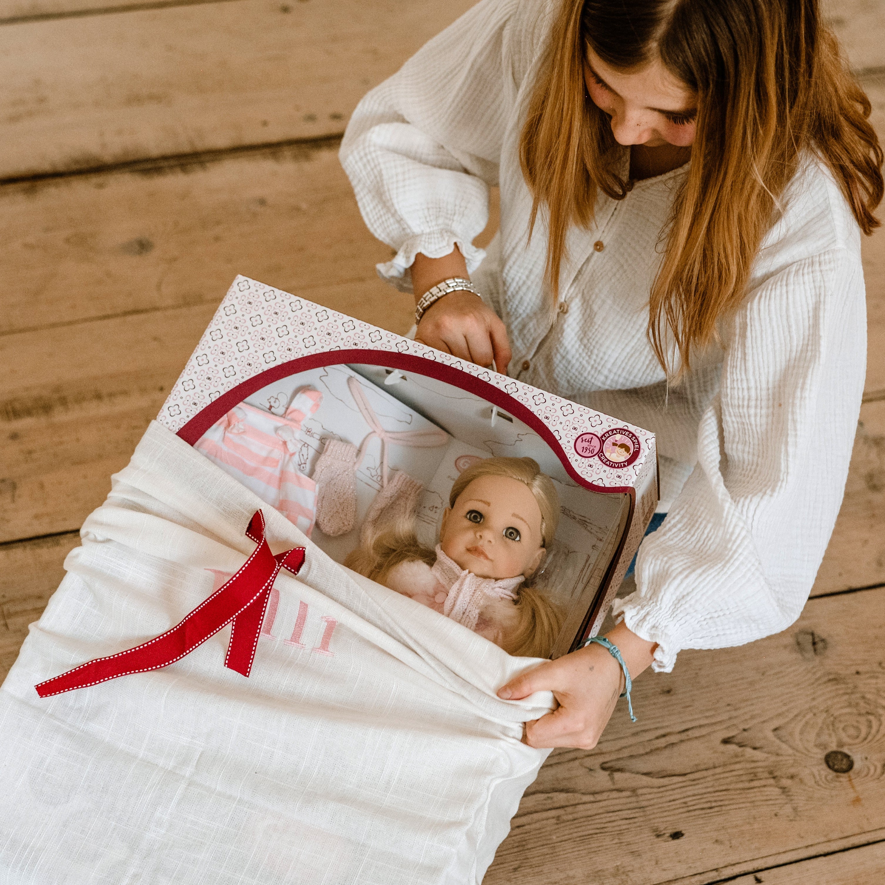 Götz Handcrafted Doll - Girl Hannah - Garden Lookalike