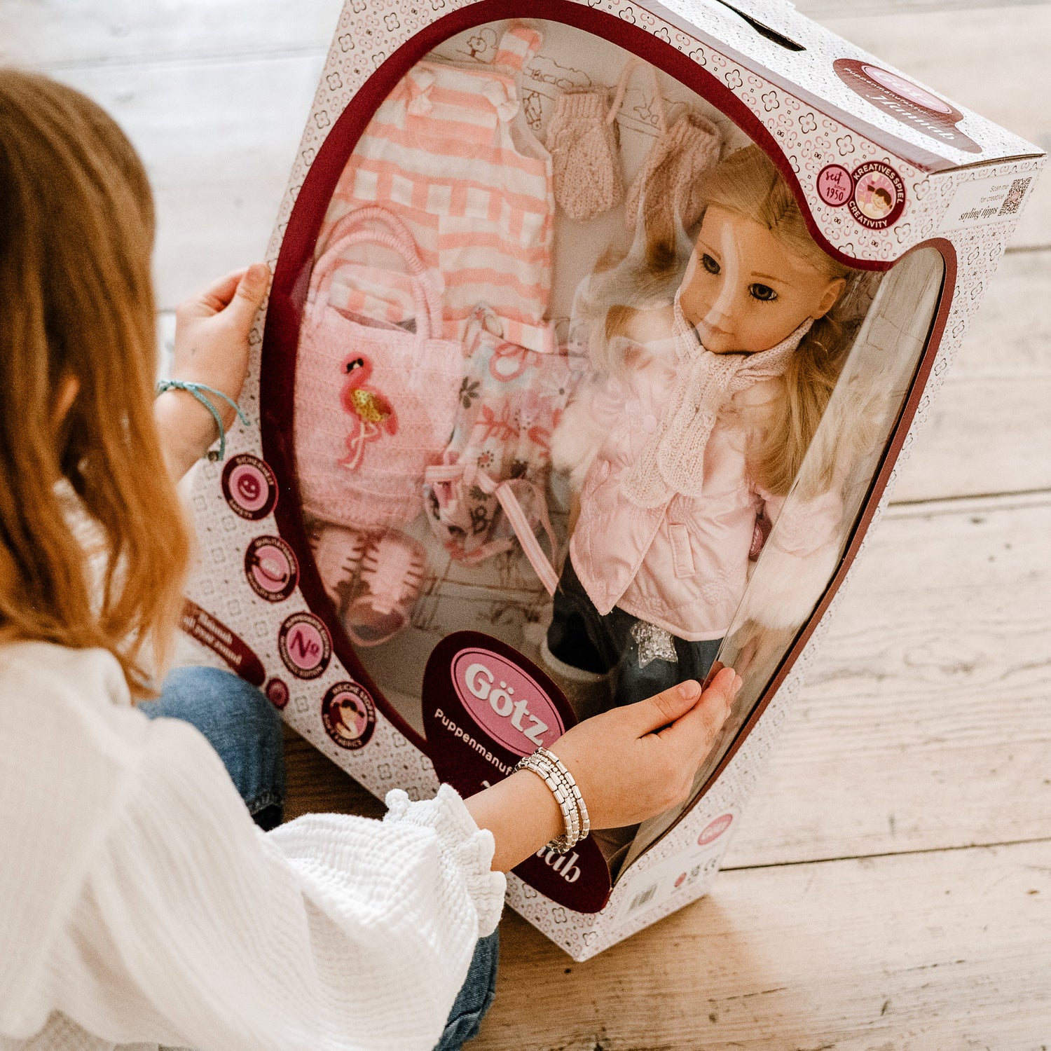 Götz Handcrafted Doll - Girl Hannah - Garden Lookalike