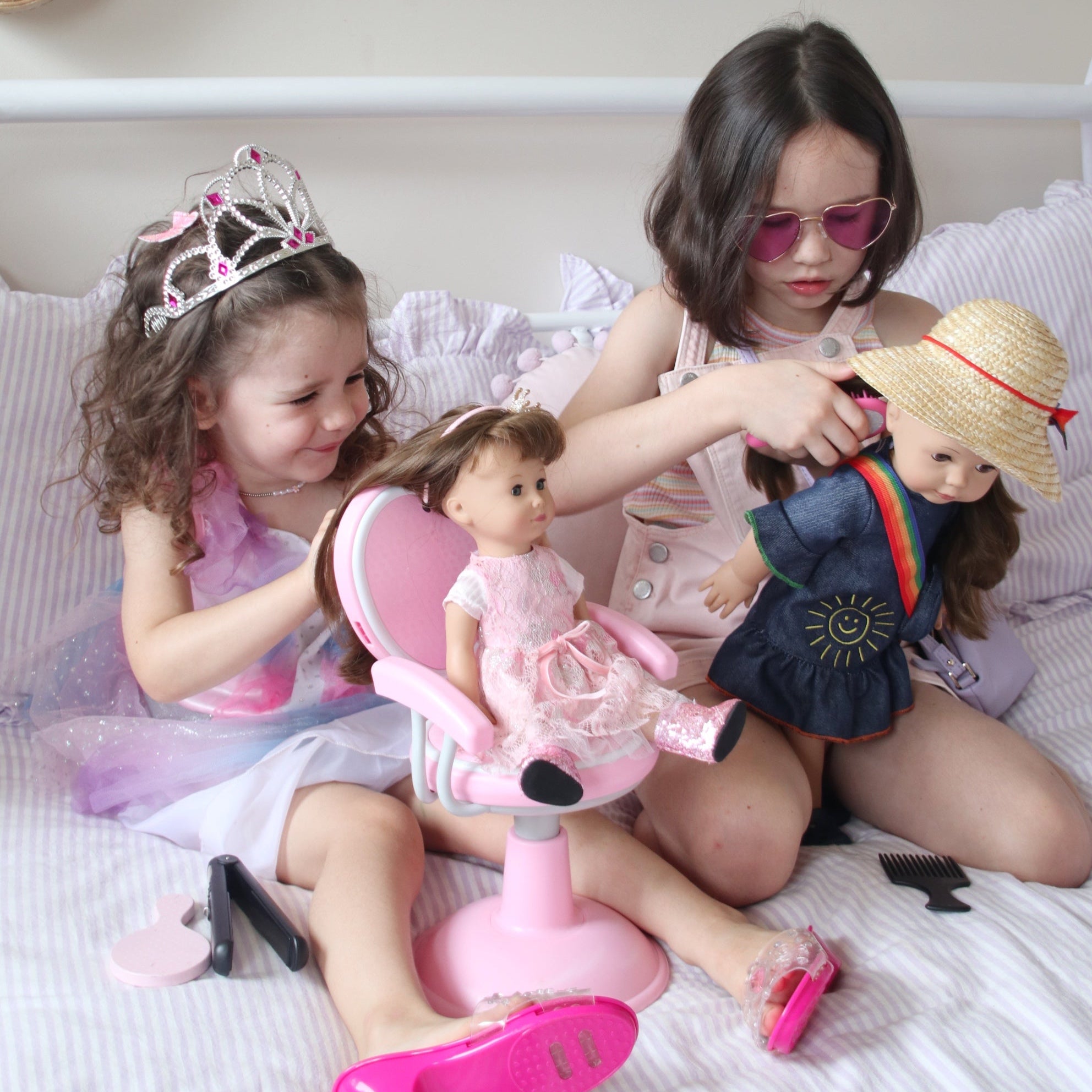 Götz Just Like Me Girl Doll Chole - Riding fun with her Pony (Horse) White Lightning