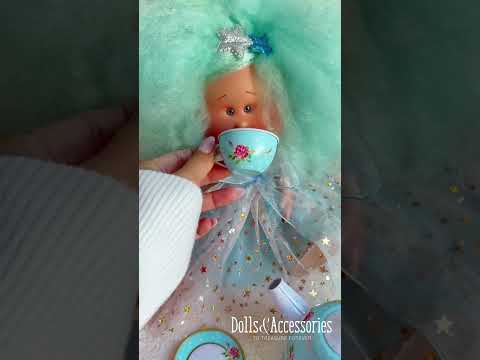 Handcrafted Collectible Mia Cotton Candy Pink Doll (1101) by Nines D&