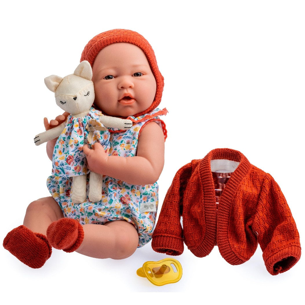 All-Vinyl La Newborn Doll in Nature Themed Set w/ Accessories - Dolls and Accessories
