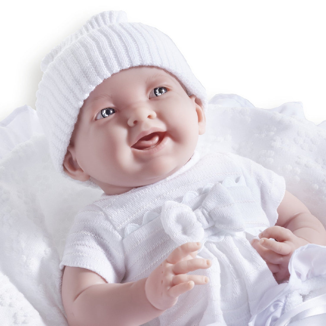 Soft Body La Newborn in White Bunting and Accessories - Dolls and Accessories