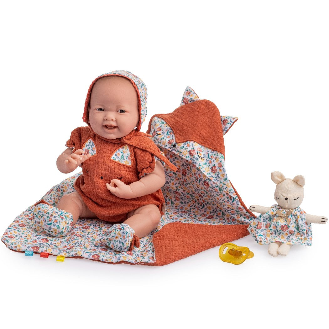 Soft Body La Newborn in Nature Themed Outfit w/ Accessories - Dolls and Accessories