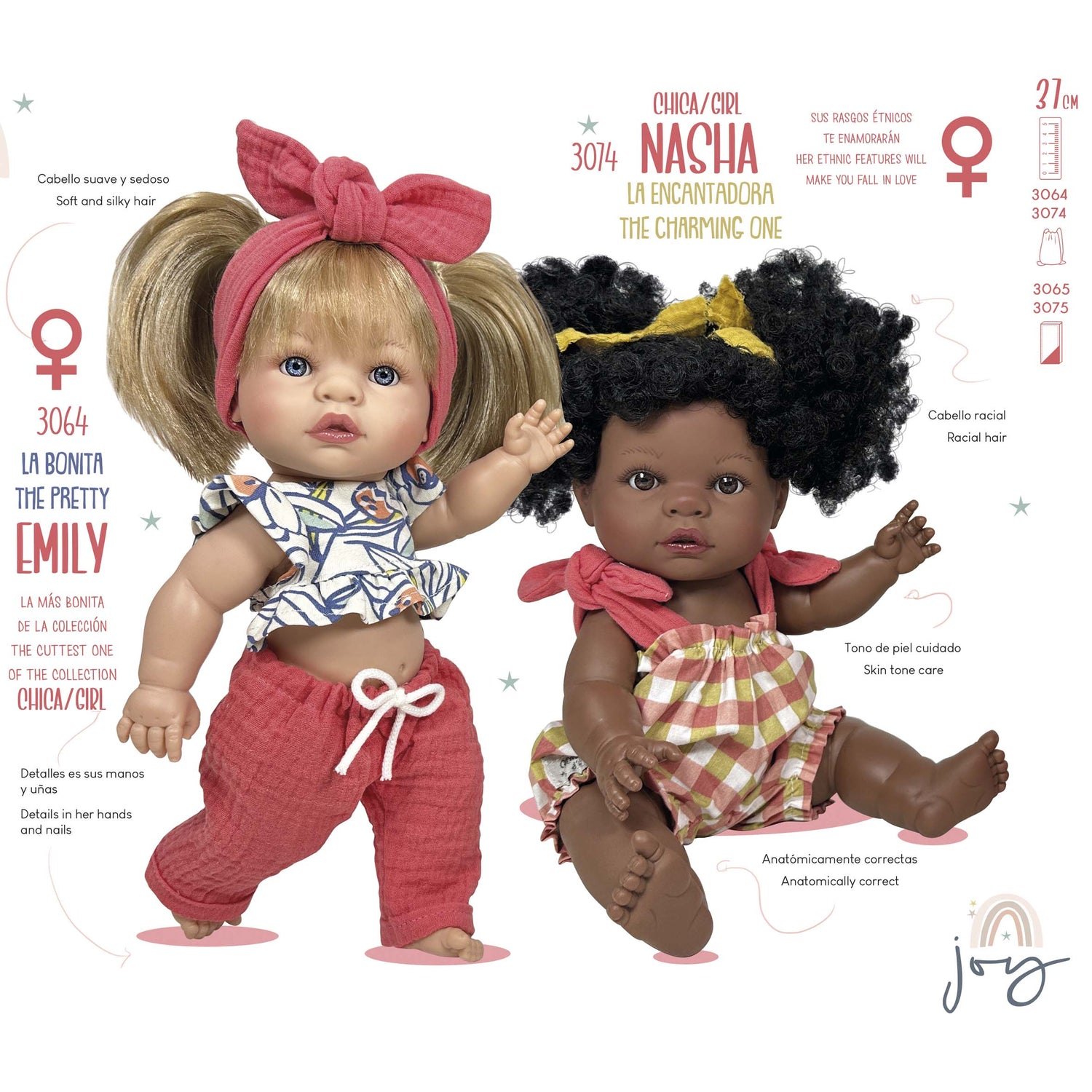 Handmade Collectible Joy Collection Emily Baby Doll (3064) by Nines D&