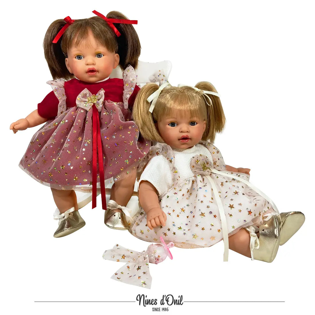 Handcrafted Collectible Alex (Red Dress) Christmas Baby Doll by Nines D&