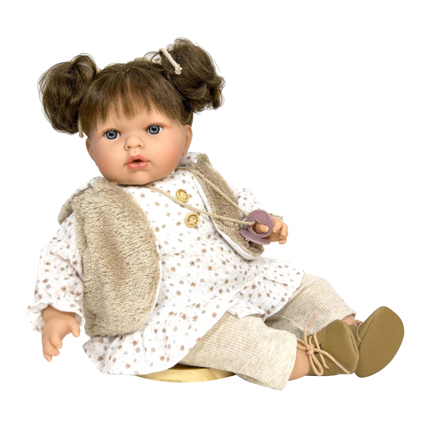 Handcrafted Tita Muselin Beige Doll by Nines D&