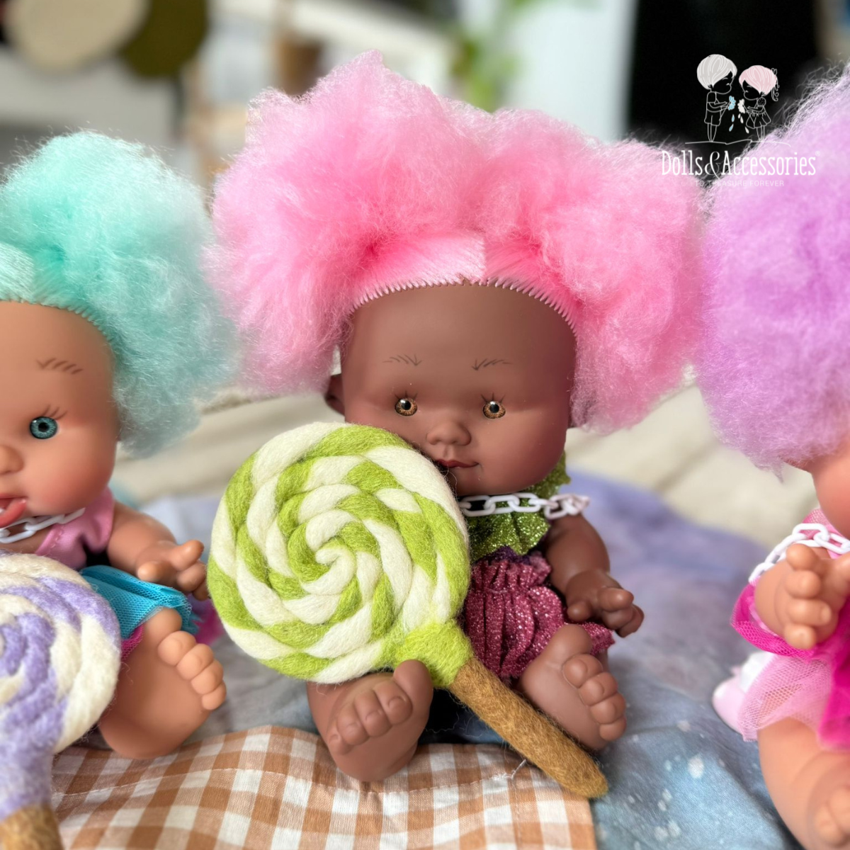 Baby Doll Pepote Cotton Candy by Nines D Onil Dolls and Accessories