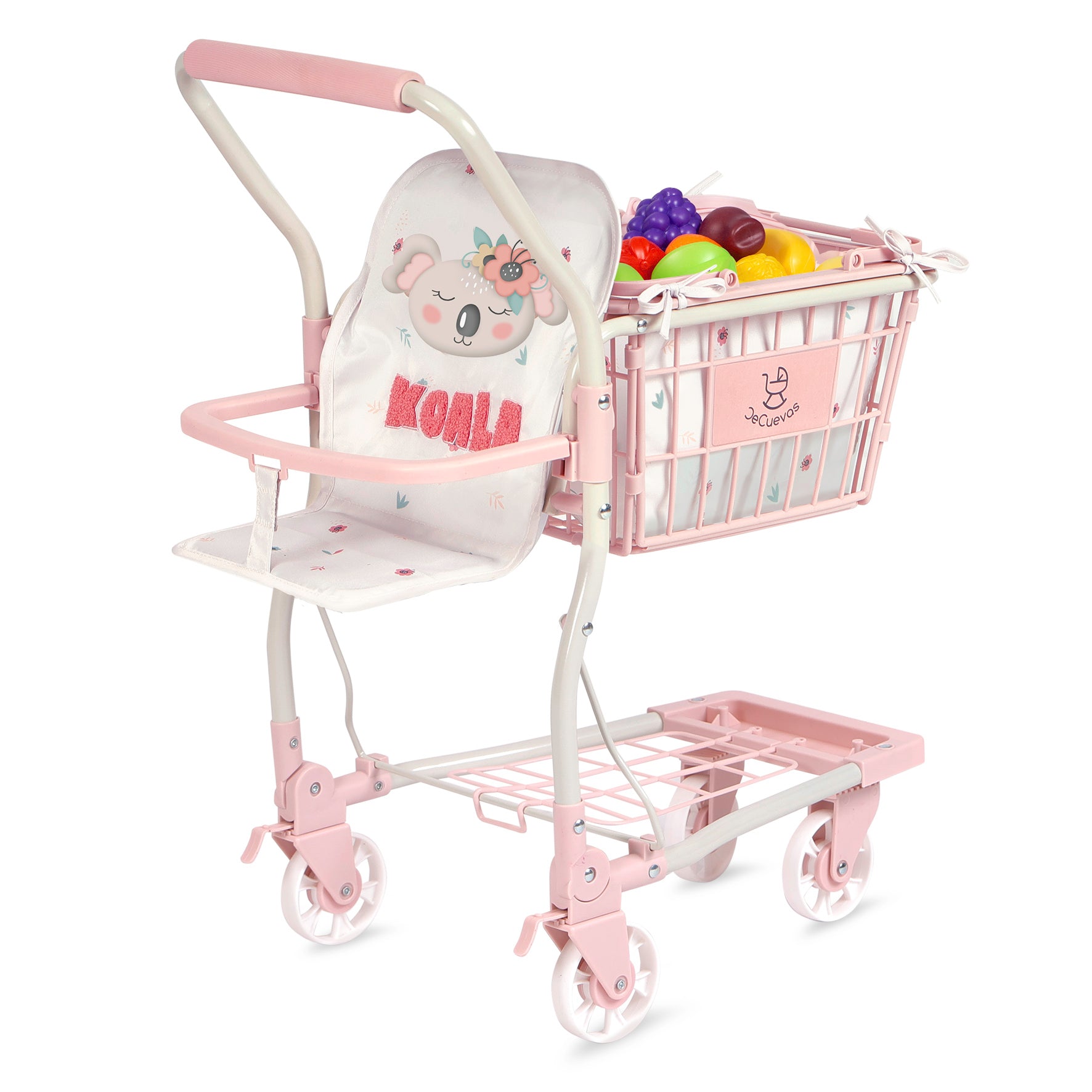 DeCuevas Toys Koala Supermarket Trolley with Accessories and Baby Carr Dolls and Accessories