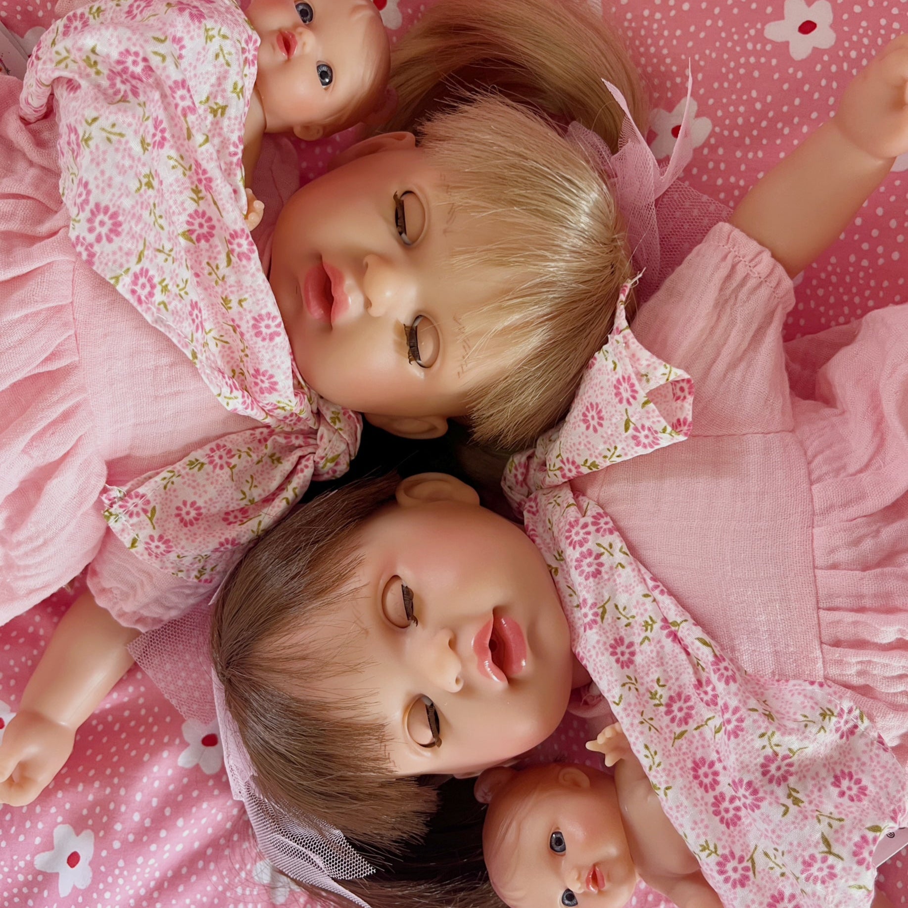 Handcrafted Baby Doll Blonde Alex with Baby by Nines d&