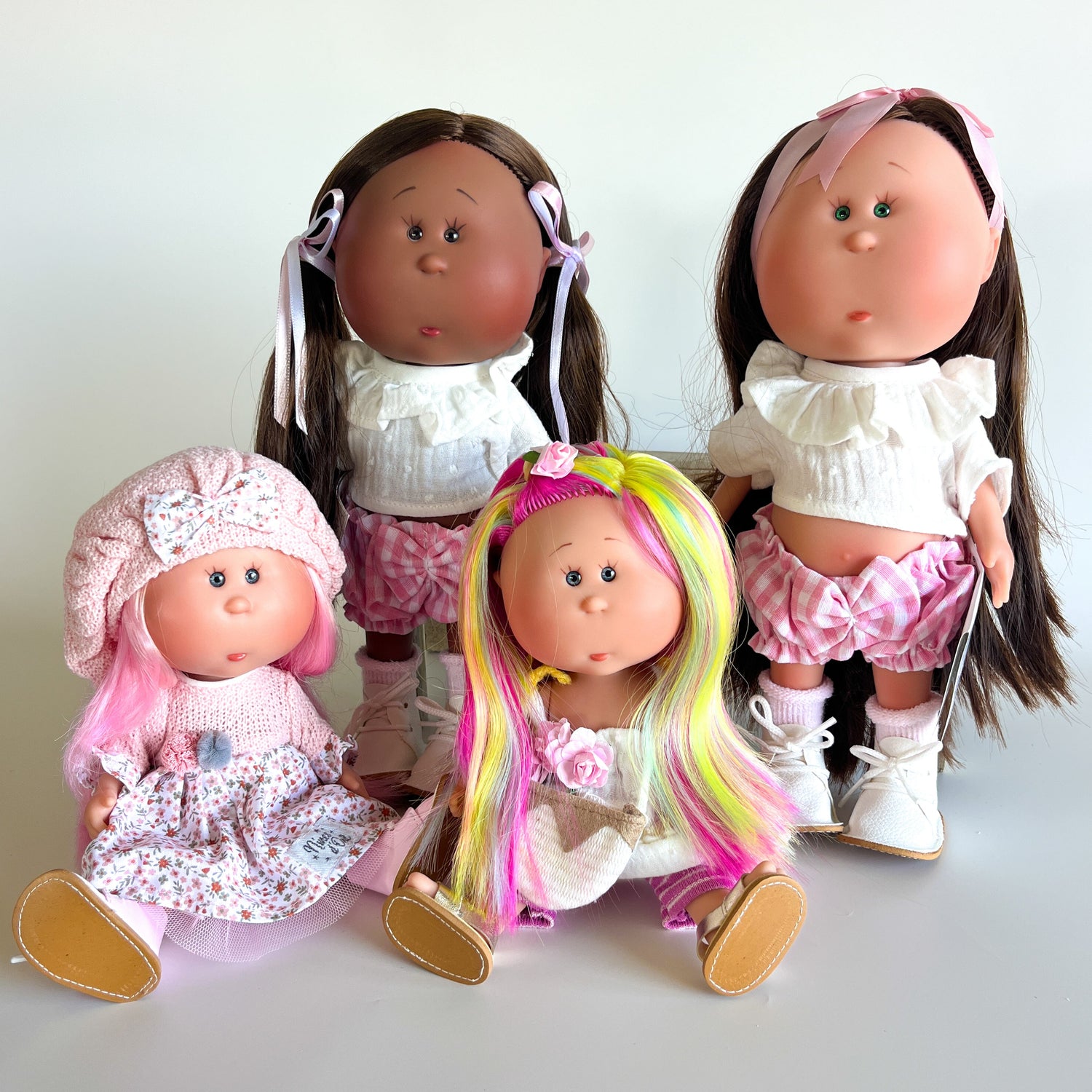 Handcrafted Collectible Little Mia Flower Girl Doll by Nines D&