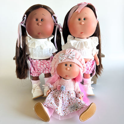 Handcrafted Collectible Little Mia Flower Girl Doll by Nines D&