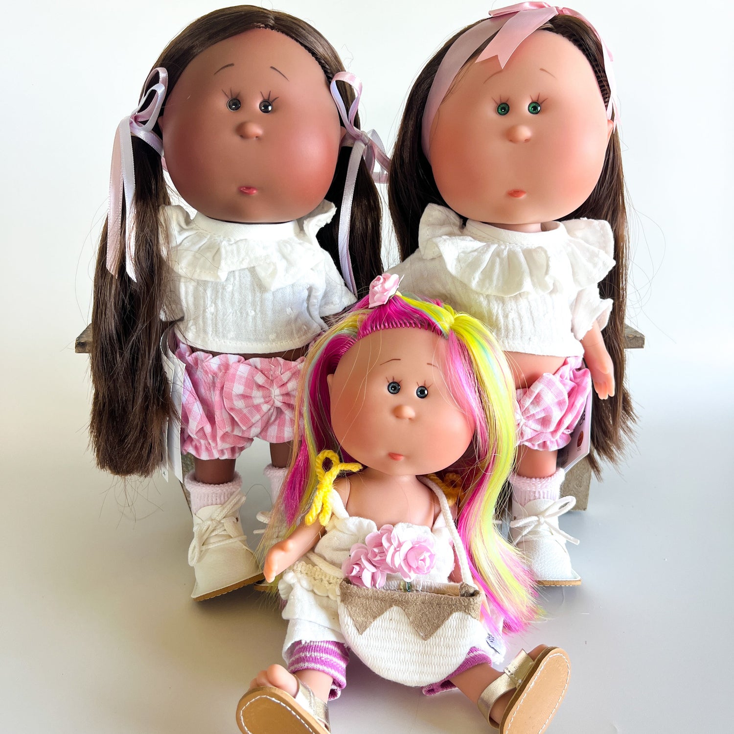 Handcrafted Collectible Little Mia Flower Girl Doll by Nines D&