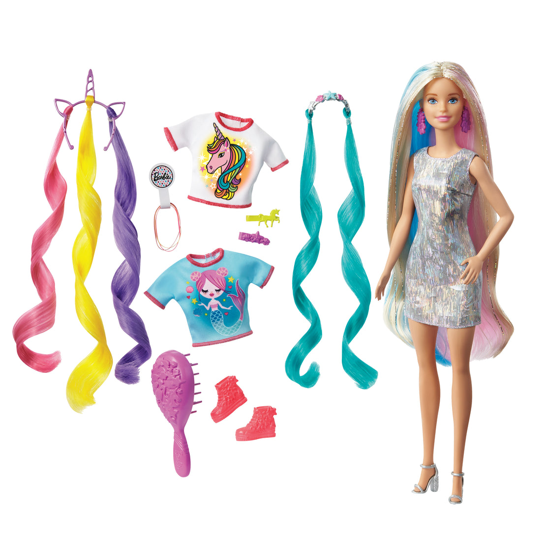 Barbie Fantasy Hair Doll - Dolls and Accessories