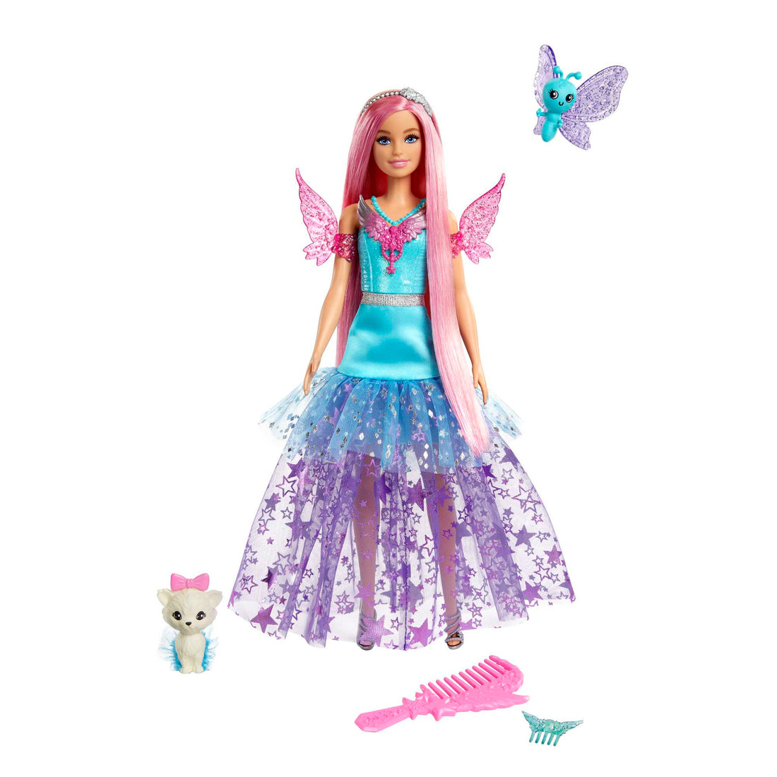 Barbie Doll With Two Fairytale Pets, Barbie Malibu From Barbie A Touch Of Magic - Dolls and Accessories