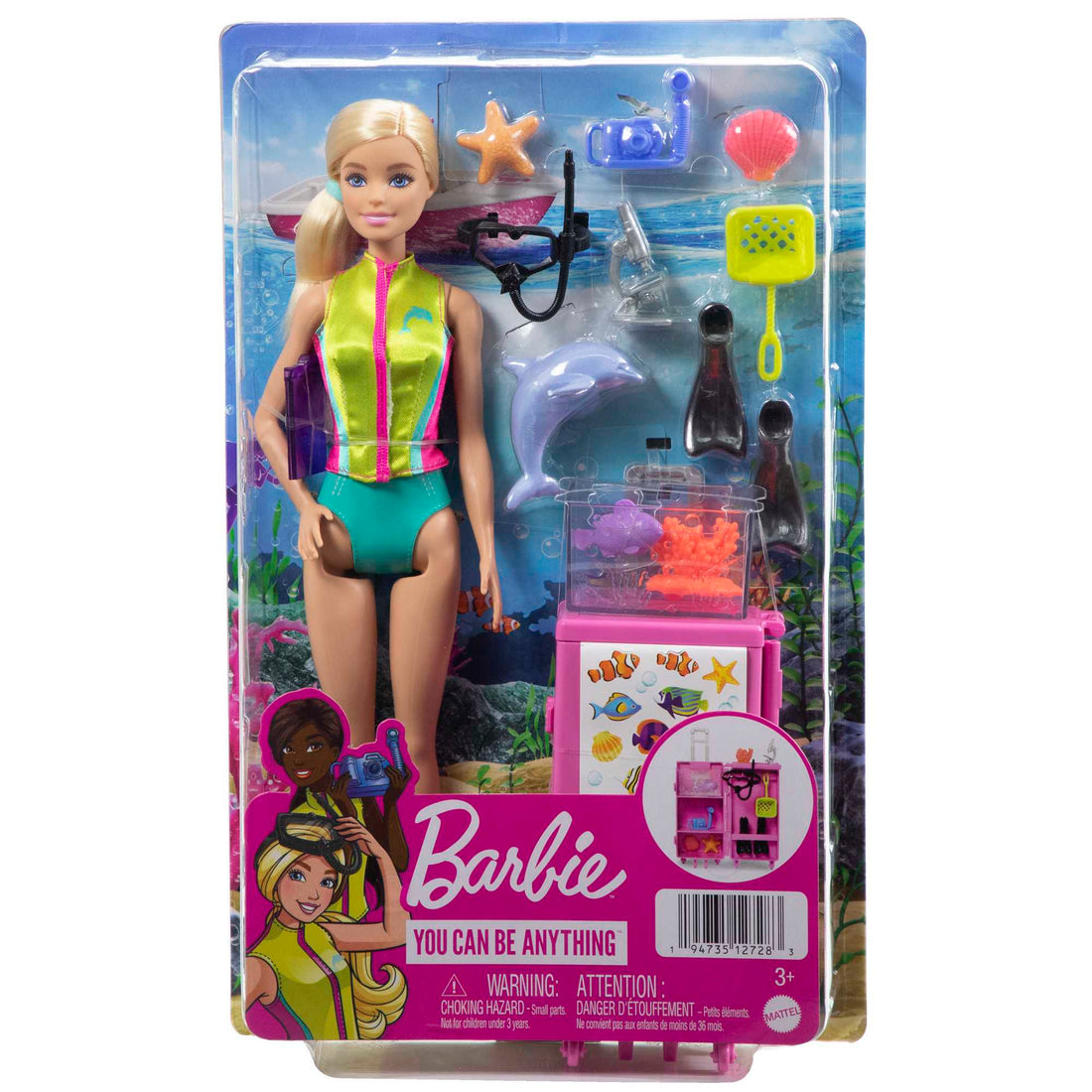 Barbie Marine Biologist Doll Playset - Dolls and Accessories