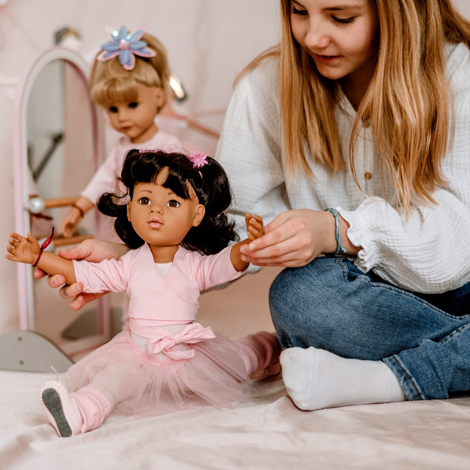 Götz Handcrafted Doll - Girl Hannah-Lea - At the Ballet