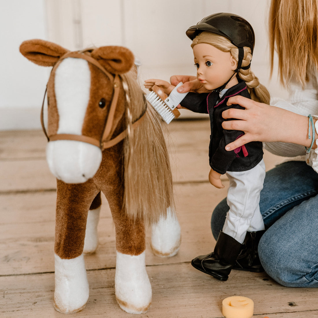 Götz Handcrafted Doll - Happy Kidz Girl Anna - Pony (Horse) Equestrian