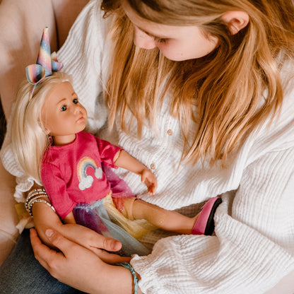 Götz Handcrafted Doll - Little Kidz Girl Grete in pink