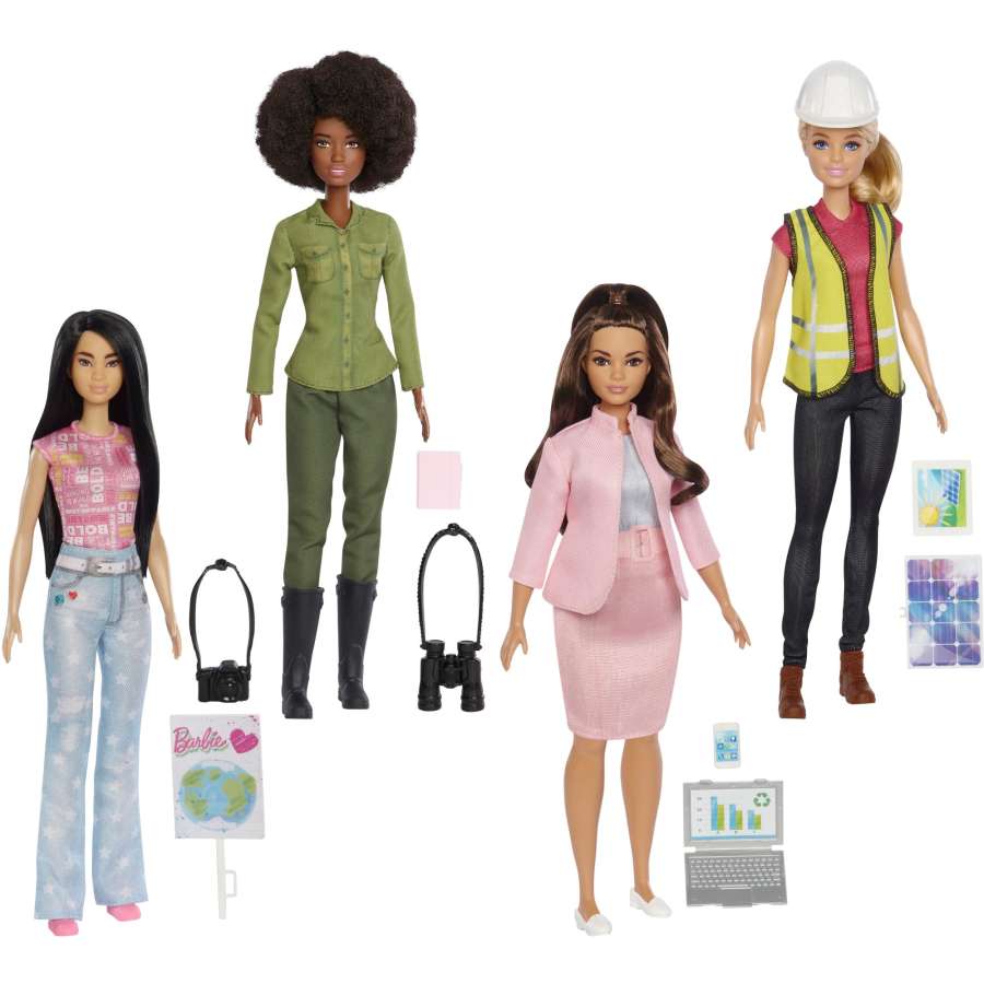 Barbie Eco-Leadership Team 4 Doll Set - Dolls and Accessories