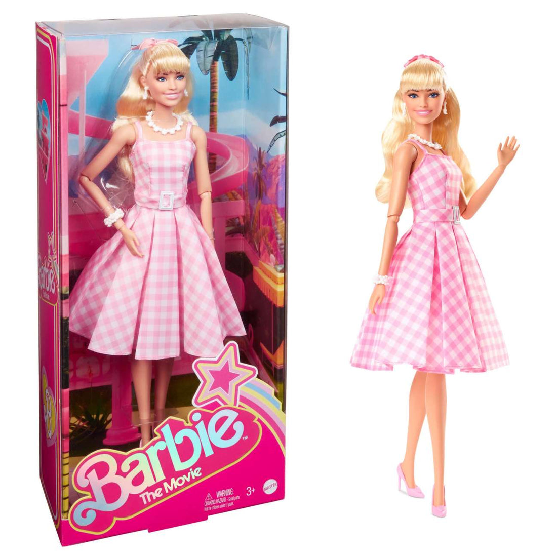 Barbie the Movie Collectible Doll, Margot Robbie As Barbie In Pink Gingham Dress - Dolls and Accessories